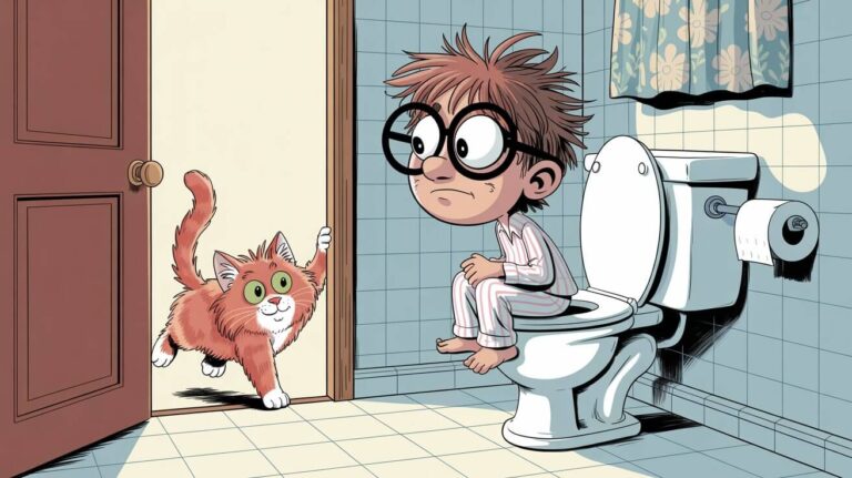Cats Come To The Bathroom