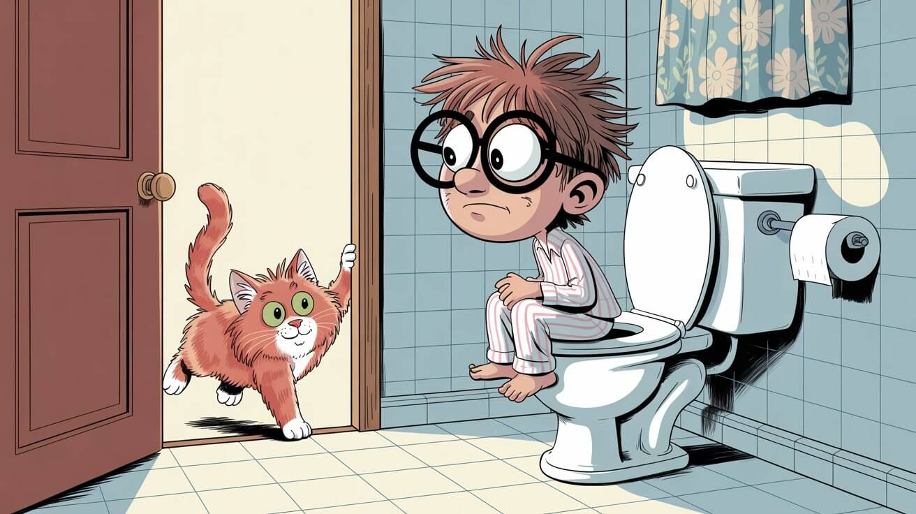 Cats Come To The Bathroom