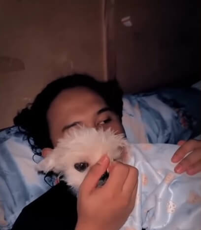 One rescuer took Chelsea home