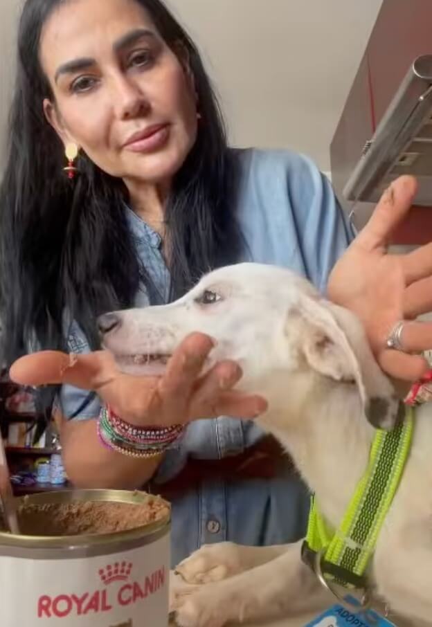 Benito eating