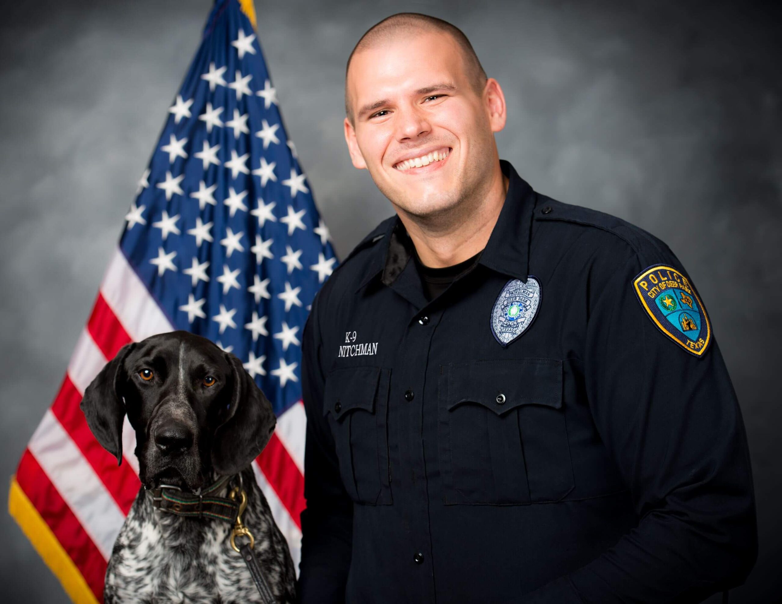 Nitchman and Roni served together in Deer Park’s K9 program.